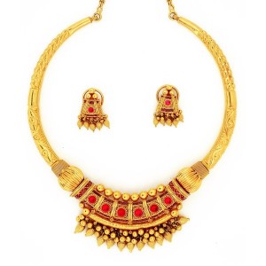 mozambique-red-rubies-studded-antique-necklace-set-31